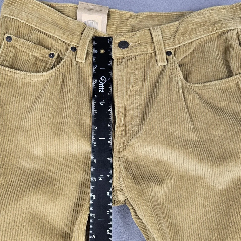 Levis Corduroy Pants Mens 30x30 Beige Straight Leg Regular‎ Fit PC9 A4690-1843